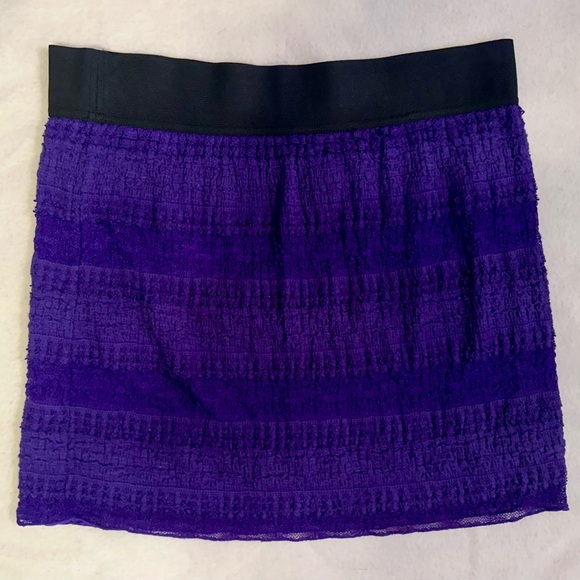 Free People Purple Bodycon Mini Skirt Small Y2K Era - Picture 1 of 3